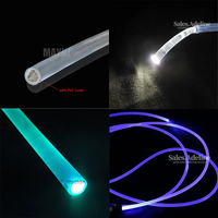 Piscine Led Périmètre Éclairage Fibre Optique Côté Bord Lumière Solide Côté Lueur Fibre Optique Câble avec Couvercle en PVC pour la Décoration Extérieure