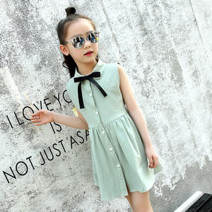 Tienda en Línea China Taobao, Vestidos Formales y Semiformales de Verano para Niñas, Hasta la Rodilla, Ecológicos, Transpirables, con Diversos Diseños - Product Image 2