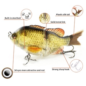Bluegill Mồi Câu Cá Bơi Mồi Câu Cá Mặt Trời Cứng Nhân Tạo 125 Mm 33.8G Mồi Cá Vược Quay - Product Image 3