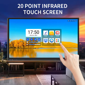 กระดานไวท์บอร์ดอิเล็กทรอนิกส์แบบสัมผัสหน้าจอ LCD ขนาด 75 นิ้ว 4K แบบแบน สำหรับการเรียนการสอนในโรงเรียน  ขนาด 65 75 8 - Product Image 4