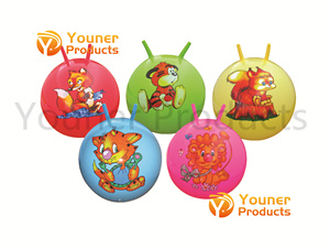 Ungiftiger Hüpfball in Dezenter Farbe mit Schafshörnern – Aufblasbarer Känguru-Ball zum Sitzen und Hüpfen - Product Image 6