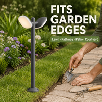 Lampadaire LED de jardin réglable en hauteur 600mm 800mm 960mm, en aluminium moulé sous pression, AC85-260V, éclairage commercial pour propriétés