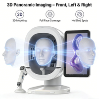 Analyseur de peau 3D AI haut de gamme, appareil de bureau professionnel, analyse de l'acné, de la pigmentation, des rides et de l'hydratation, compatible Wi-Fi, 15,6 pouces