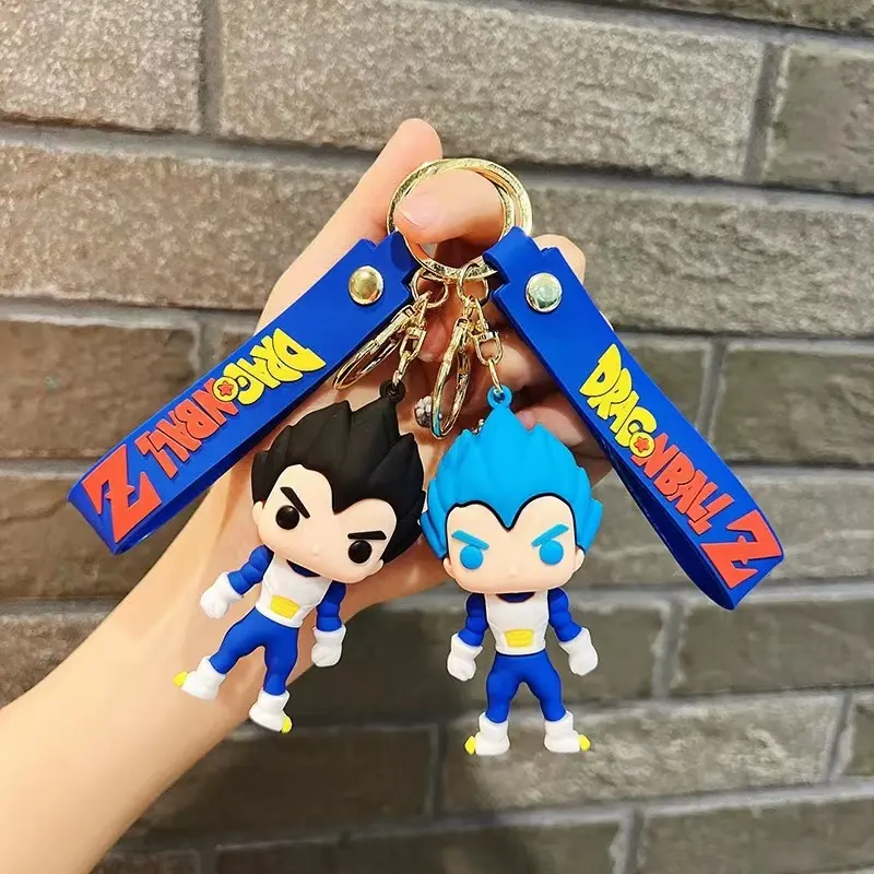 Cool Cartoon Chaveiro 3D Boneca Dragon Ball Chaveiro