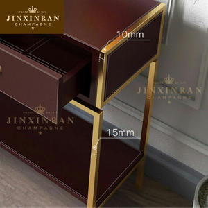 Zhanfoshan — table <span class=keywords><strong>console</strong></span> moderne avec finition miroir, modèle en bois, espace en acier inoxydable, pas cher - Product Image 4