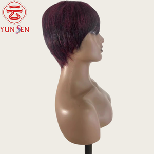 Peluca de Cabello Humano Corto de Primera Calidad con Gorro Completo para Mujer |   Cabello 100% Natural |   Natural y Ligero - Product Image 2