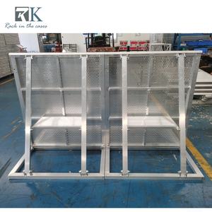 Barrière de foule en aluminium en gros, charge lourde, stable, clôture pliable pour événements - Product Image 2