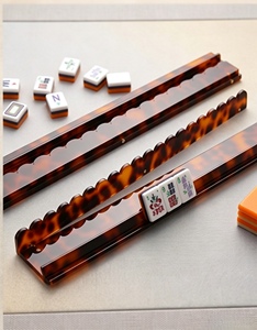 Mahjong <span class=keywords><strong>américain</strong></span> de luxe moderne personnalisable de 20 pouces en acrylique multicolore avec supports magnétiques et pousseurs pour 4 joueurs – Idéal pour le divertissement familial - Product Image 2