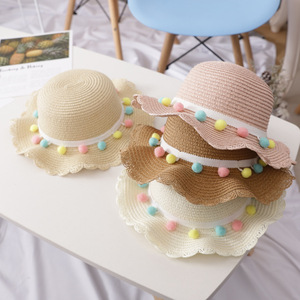 Recién llegado mujer verano sol princesa playa <span class=keywords><strong>sombrero</strong></span> bebé pescador niña <span class=keywords><strong>sombrero</strong></span> de <span class=keywords><strong>paja</strong></span> protección solar lavabo <span class=keywords><strong>sombrero</strong></span> - Product Image 2