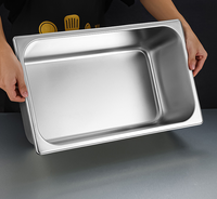 2/3*20 Usine Direct Personnalisation Gastronorm Alimentaire Récipient Pan Commercial Réfrigérateur Plateau Chauffe-Plat Gn Pan