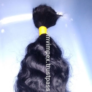 Pas de processus chimique naturel droit ondulé texture bouclée en vrac cheveux humains indiens. meilleures tailles bonne épaisse branche donneuse cheveux humains - Product Image 6