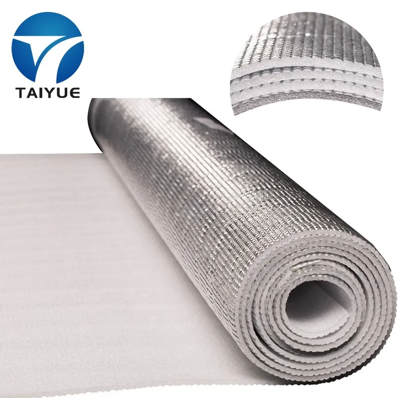 Reflective Foam Insulation Shield Core Radiant Barrier Double Sided Aluminum Layer Thermal Heat Shield