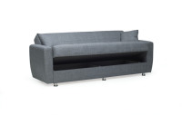 Sofá Cama Convertible Moderno, Plegable, con Almacenamiento, Tapicería de Terciopelo, Diseño Ecológico y Portátil para Apartamentos Pequeños, 3 Plazas, de Lujo