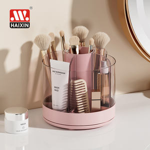 <span class=keywords><strong>Porte</strong></span>-stylos de bureau rotatif à 360° en plastique Haixin avec 6 compartiments, double usage, pour fournitures artistiques, pour le bureau, l'école, la maison - Product Image 2