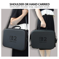 Sac de rangement pour console de jeu Switch2 de deuxième génération, matériau EVA, grande capacité, étanche, antichoc, étui de protection