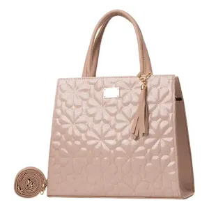 Bolsa de maquillaje para mujer Fana Kalea, diseño acolchado de color nude para guardar sombras de ojos - Product Image 1