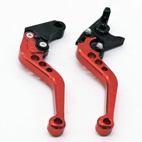 Palancas de Freno y Embrague Cortas de Aluminio CNC, 6 Posiciones Ajustables, Universales para Motocicleta, Modificadas, Color Dorado, Wire EDM