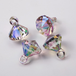 Colorful <b>Acrylic</b> <b>Plastic</b> <b>Lucite</b> Loose <b>Beads</b> High Transparent DIY Modern 15x21mm Jewelry Making - Product Image 1