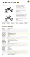 Moto électrique tout-terrain Surron Ultra Bee 74V60AH 24500W pour adulte, homologuée route, modèle 2026, en stock à vendre