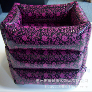 Pvc <b>Inflatable</b> Shampoo Basin Heart Pattern Pink For Baby <b>Bathing</b> Huizhou Made - Product Image 3