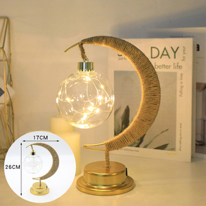 Lampu Dekoratif LED Ramadan Baru 2025 Lampu Bulan Bintang EID Mubarak Rangkaian Lampu Dekorasi Rumah Dalam Ruangan Muslim - Product Image 3