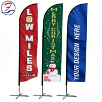 Drapeau à plumes personnalisé de grande taille pour activités de plein air, fanion en tissu, bannière, drapeau de plage, accessoires de présentation