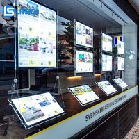 LITSIGN LS S1 Panneau numérique mural éco-responsable à écran haute luminosité avec cadre, boîte à lumière LED rétroéclairée pour porte