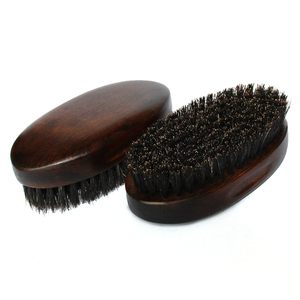 Spazzola sintetica all'ingrosso della barba di <span class=keywords><strong>rasatura</strong></span> del sisal di pulizia facciale del barbiere di legno della curva ecologica - Product Image 6