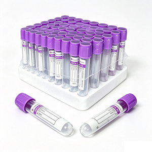 Tubos de Recolección de Sangre con Tapa Morada <span class=keywords><strong>EDTA</strong></span> K2 de 2ml-5ml, con <span class=keywords><strong>Anticoagulante</strong></span> Secado por Pulverización, Certificación CE, Uso Hospitalario - Product Image 6