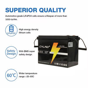 Batterie LiFePo4 rechargeable longue durée 12V 300AH Cylindrique Li-Ion chauffante étanche Batteries au lithium-ion - Product Image 2