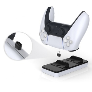 Dual Charging Dock Ps5 Charger Stand <b>Station</b> Charger Base Holder for PS 5 Game Controller Charger for PS5 - Product Image 1