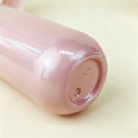 Ensemble de flacons en verre rose or rose pour cosmétiques de luxe, contenants pour soins de la peau avec couvercles et flacons pompe pour lotion