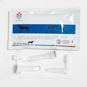 Kit de test vétérinaire elisa lepto lep Leptospira Ag vets clinique cassette de diagnostic rapide tests pour animaux de compagnie