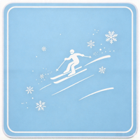 Tapis de Mahjong pour le ski d'hiver, motif flocon de neige, couverture de table carrée, imperméable, pliable, avec dos en caoutchouc, bordure cousue, accessoire de jeu