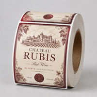 Étiquette autocollante polyvalente OEM de l'usine Jinyu, étiquette imperméable pour bouteille de vin de riz