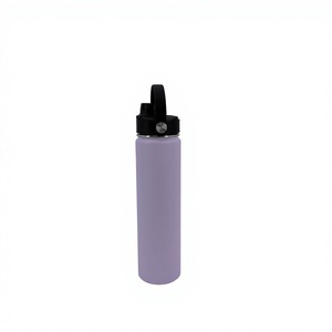 Bouteille d'eau isotherme en acier inoxydable à double paroi de 750 ml (24 oz) sans BPA avec couvercle à paille et poignée, anti-fuite, pour la gym, le fitness et les voyages - Product Image 4