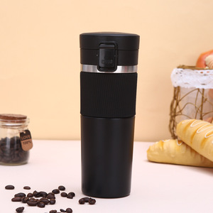 Bouteille d'eau en acier inoxydable avec manchon en silicone de 400 ml, nouvelle arrivée, vente chaude, tasse isotherme pour la maison, le bureau, les voyages, la salle de sport - Product Image 2
