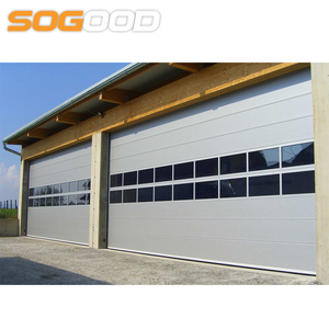Porte <span class=keywords><strong>de</strong></span> <span class=keywords><strong>garage</strong></span> sectionnelle inclinable moderne standard américaine avec fenêtre grille supérieure pour entrepôt, <span class=keywords><strong>portail</strong></span> automatique, résidentiel et villas - Product Image 2