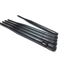 Antena RF WiFi Inalámbrica de 2.4 GHz 2400 MHz 3 dBi 5 dBi, Conector RP SMA Macho, Color Negro