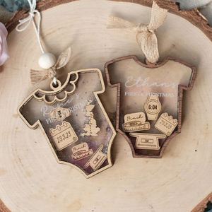 Baby's First Christmas Baby Keepsake 3D Shake Babies Ornament - Product Image 1