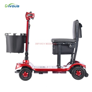 Scooter de Movilidad Plegable Ligero y Portátil DIVOUS X18 de 17 kg, con 4 Ruedas de Aleación de Aluminio y Batería de 10 Ah, para Personas con Discapacidad - Product Image 4