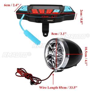 Mofaner 12V bluetooth <b>Waterproof</b> Motorcycle Radio Motorbike ATV <b>MP3</b> <b>Player</b> Two Speaker Handlebar Radio for Honda for Kawasaki - Product Image 4