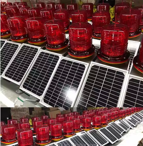 Solar Plastic Aviation Obstruction Light with High-Intensity Prismatic Reflective and Floor <b>Standing</b> Installation - Product Image 6