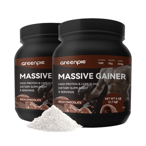 Greenpie <span class=keywords><strong>Massive</strong></span> Gainer, Mezcla de Proteínas y Carbohidratos, Proteína en Polvo para Adultos, BCAA, Nutrición Deportiva para el Desarrollo Muscular - Product Image 2