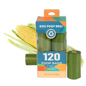 Hot Sale Professional Biodegradable Poop <b>Bags</b> Scented Cornstarch <b>Compostable</b> Earth Dog Poop <b>Bag</b> - Product Image 1