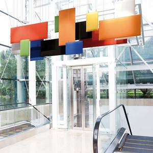 Treo trần vải Acoustic Panels Acoustic Polyester cảm thấy Hội Đồng Quản trị âm thanh <span class=keywords><strong>diffusers</strong></span> Trần Acoustic Bảng điều chỉnh - Product Image 4