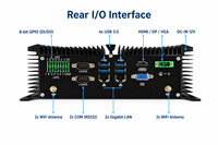 Computadora Industrial Integrada EVUC sin Ventilador, Intel Core I3/i5/i7, 4 Puertos LAN 2.5G/1G, 10 USB, 6 COM, RS485, Voltaje Amplio 9-36V, en Stock