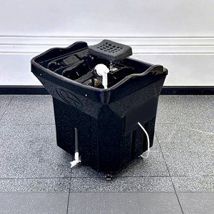 Lavabo Portátil Móvil <span class=keywords><strong>para</strong></span> Salón de Belleza con Circulación de Agua y Tanque <span class=keywords><strong>para</strong></span> Terapia Capilar, Mueble de Peluquería en Oferta - Product Image 4