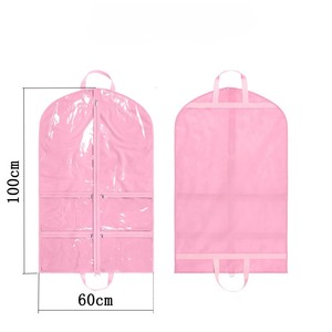 Sac de protection pour vêtements d'enfants, pliable, réutilisable, anti-poussière, avec poignée et fermeture éclair, en tissu non tissé, pour le rangement et le shopping - Product Image 6