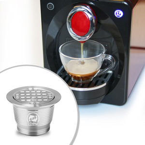 <span class=keywords><strong>C</strong></span>ápsula de Café Reutilizable de Acero Inoxidable para <span class=keywords><strong>Nespresso</strong></span> K-Cup, Filtro de Metal Compatible con Tapa Deslizante Fácil - Product Image 3